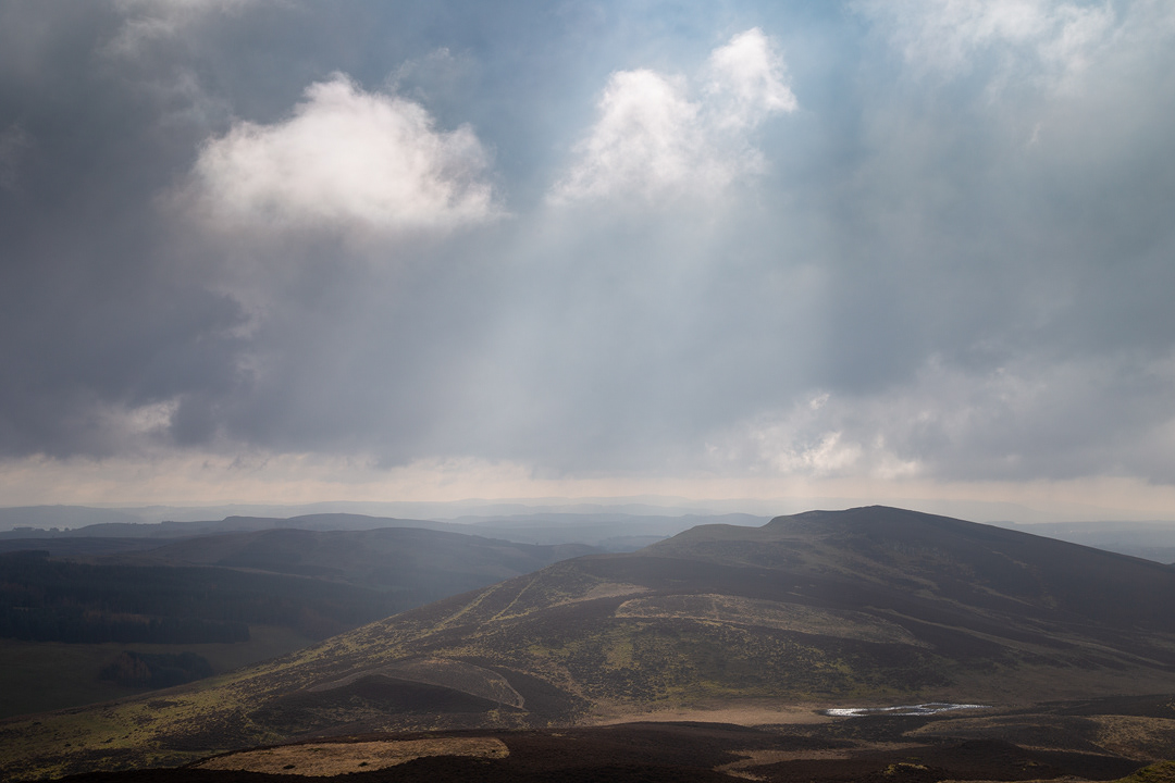 Passing light on Black Hill, from King's Seat