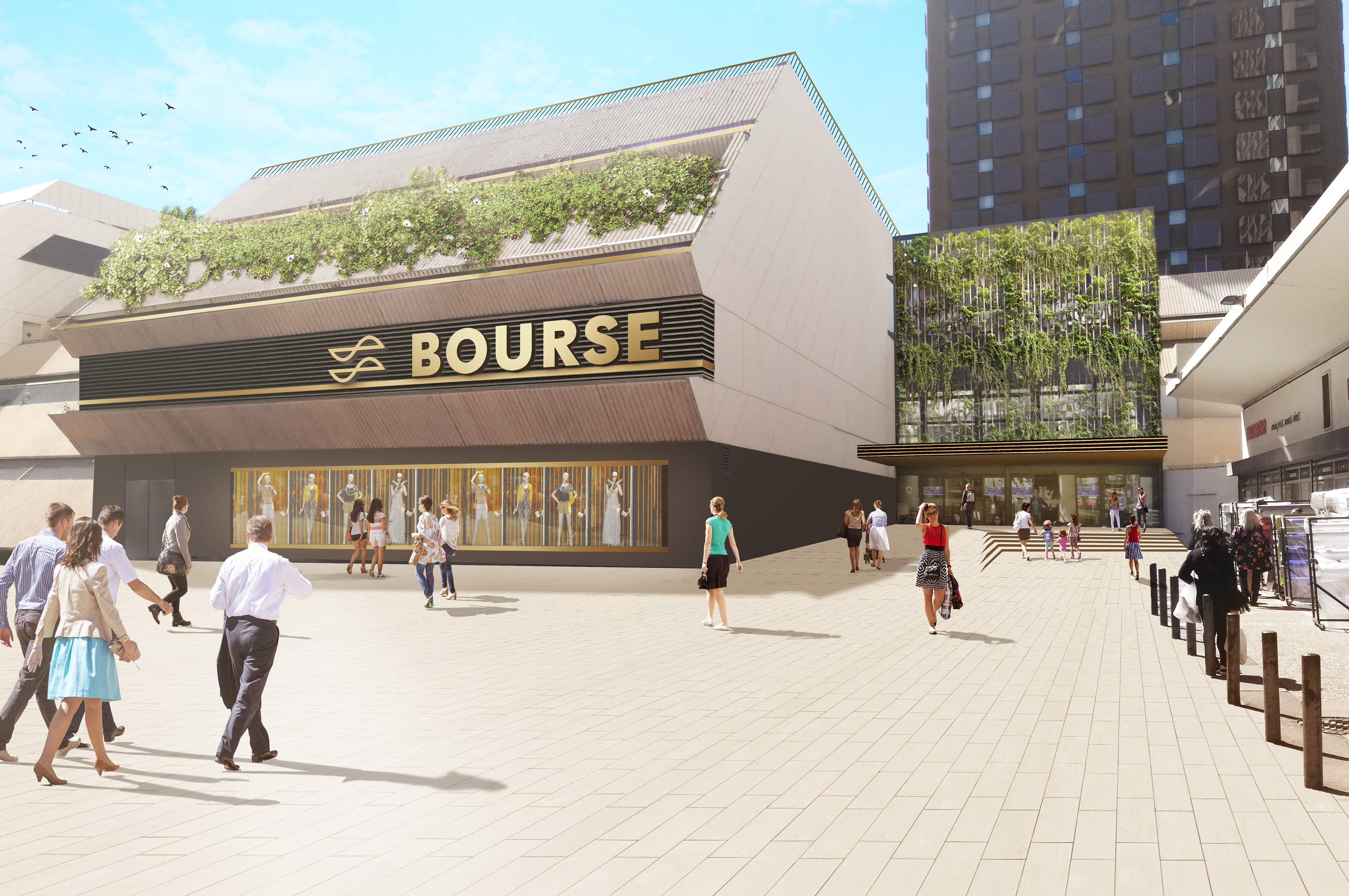 Projet - Rehabilitation Centre Bourse, Marseille - Delphine André & Olivier Merrichelli 2019