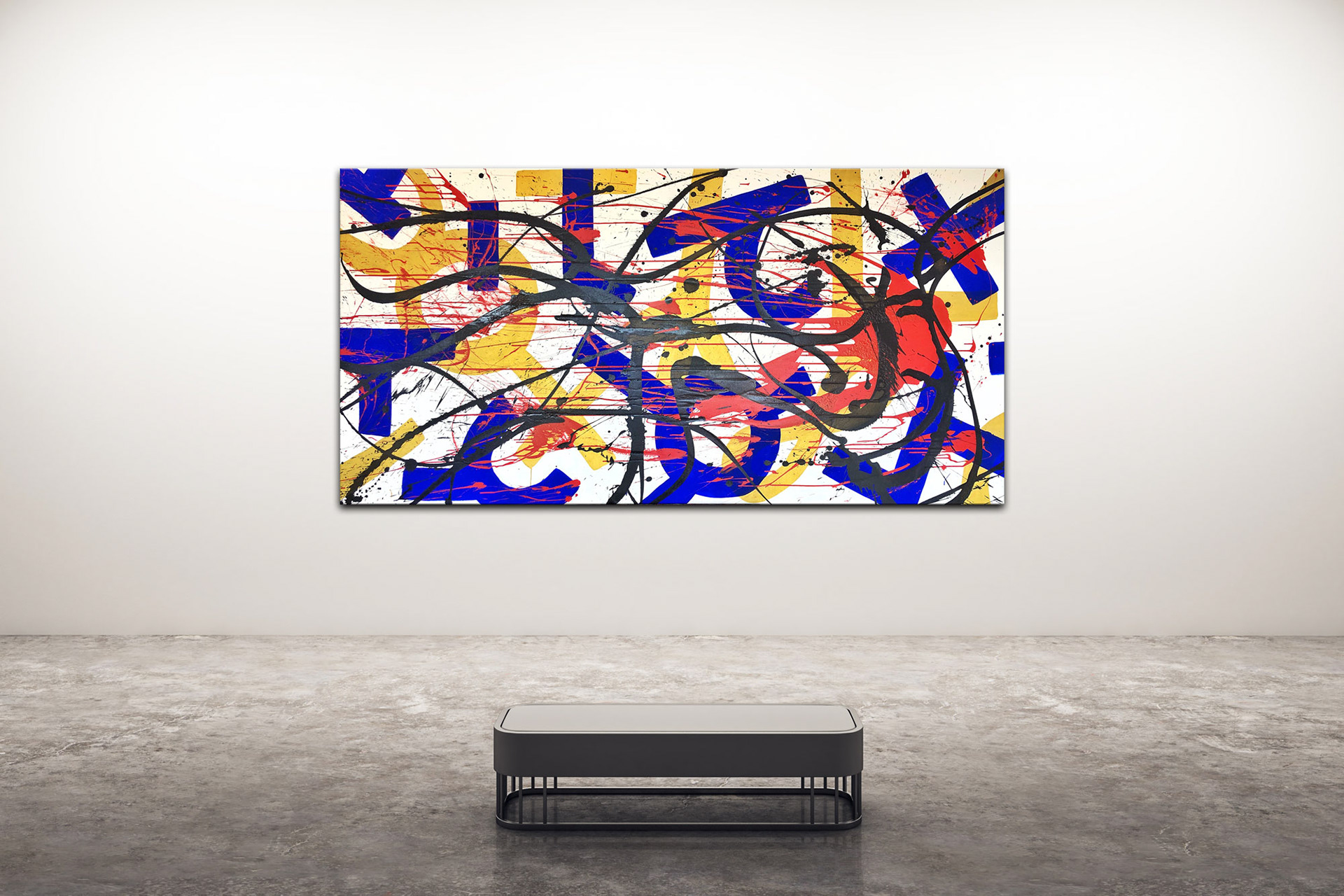 Untitled RA1, Royal Abstract, Oliver Schibli, 250x125cm, 2020, 10'000.- CHF