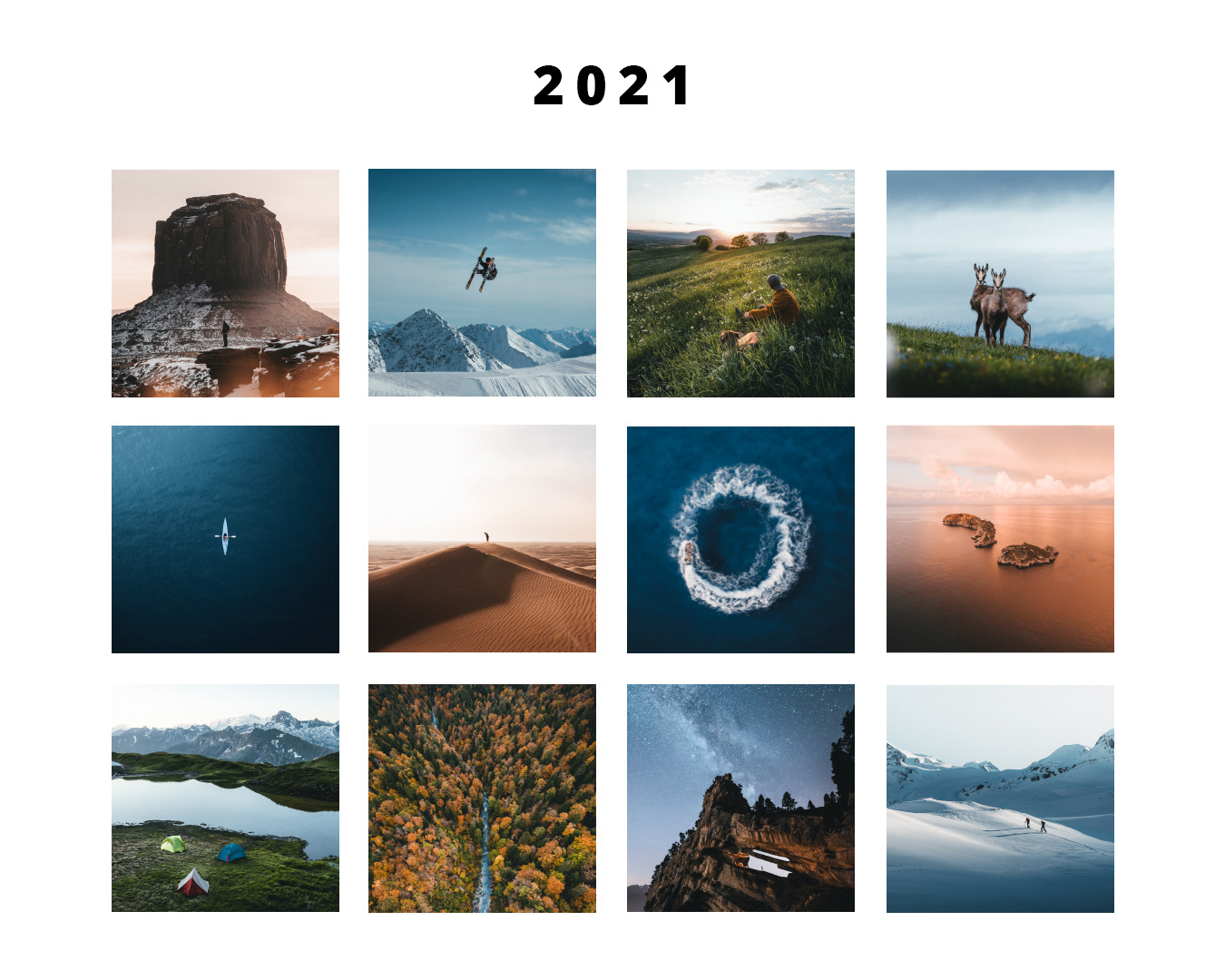 12 mois. 12 photos.