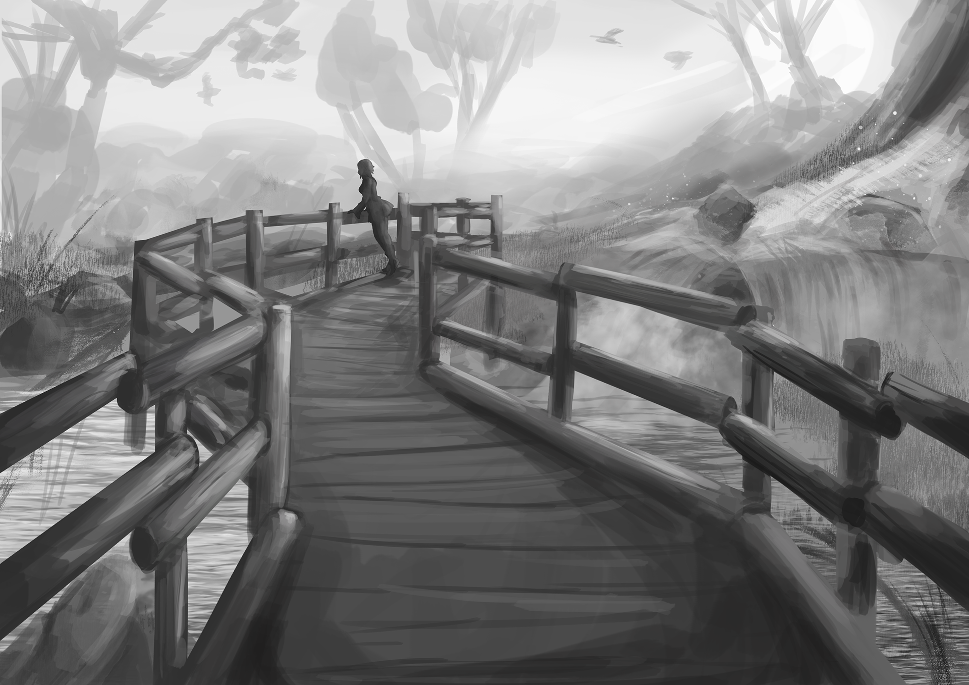 Grey-Scale Painting