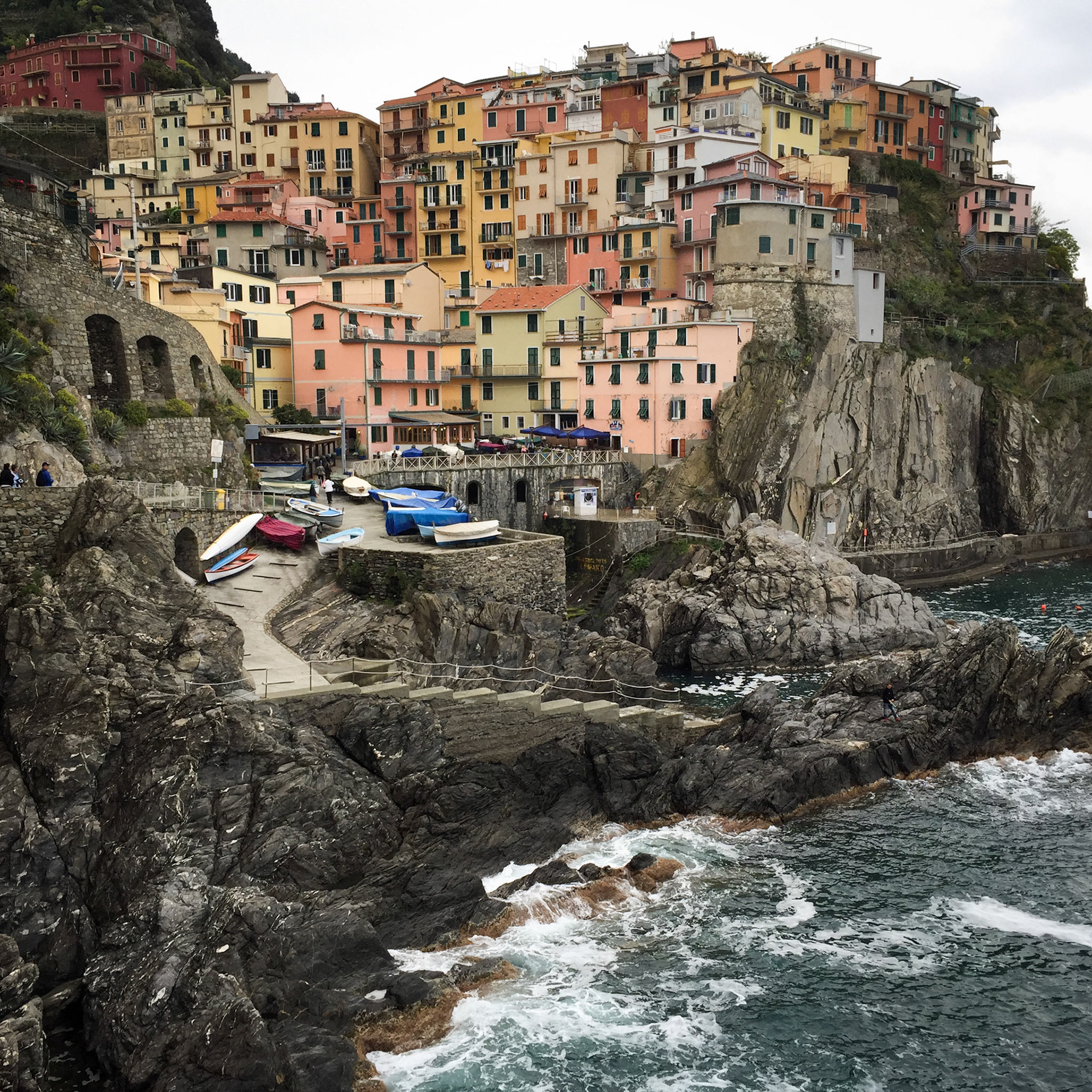 Village of Manarola at Cinque Terre (Liguria, Italy)