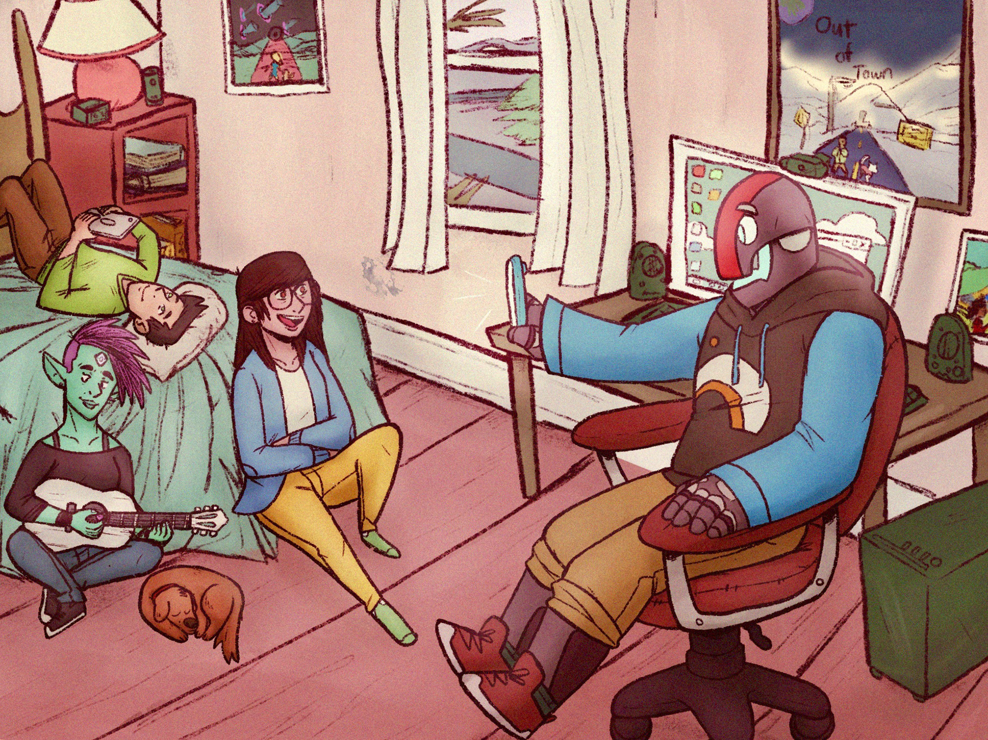 "Oh my gosh! Look at this cute dog!" (Procreate. Jan.2019)