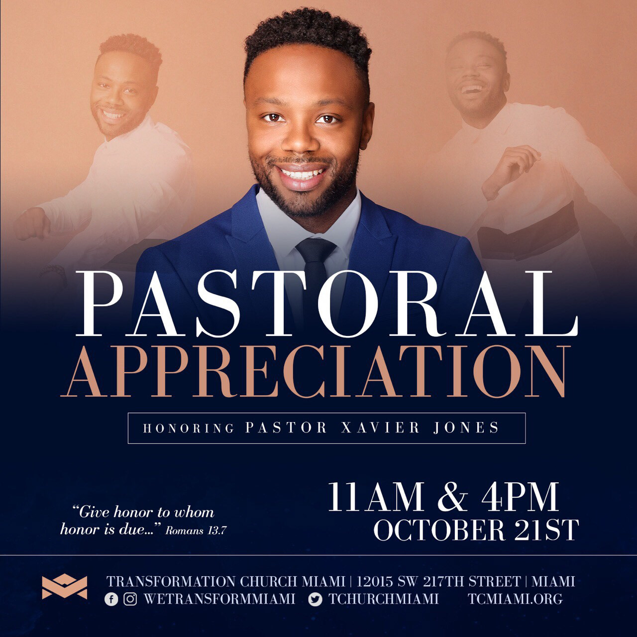 pastor appreciation day flyer