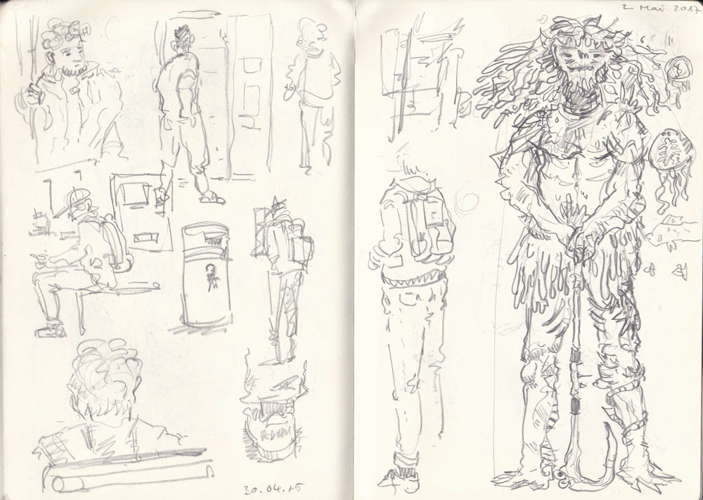 en route and sea king