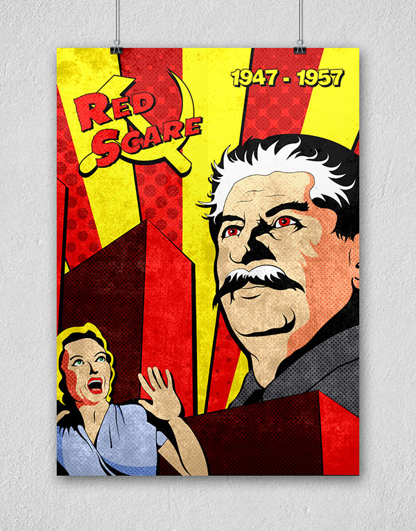 Nick Champagne - The Red Scare | Historical Event Poster