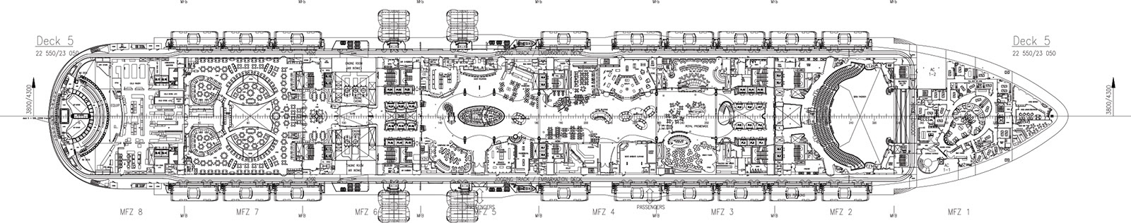 The deck plans on the Allure and the Oasis were a lot more complicated.