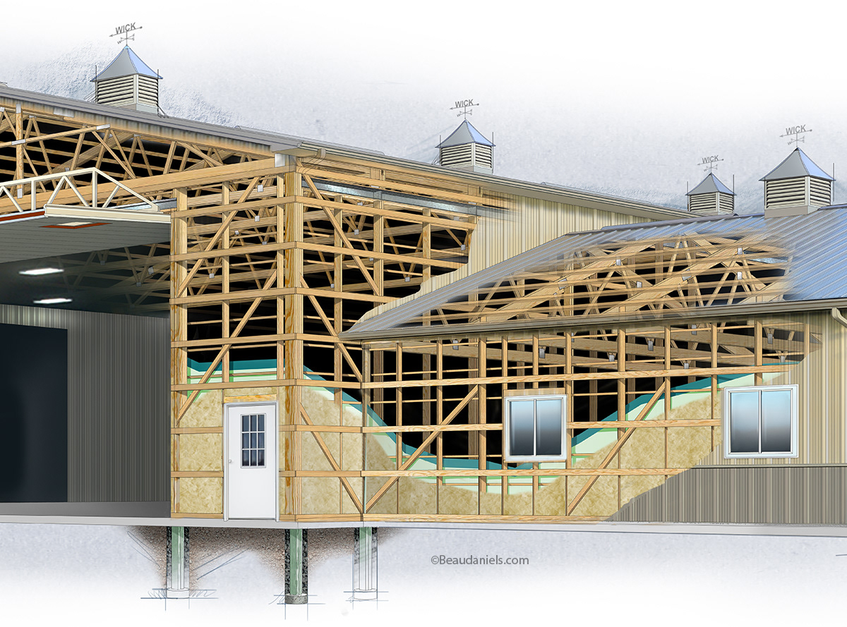 A close up to show some of the construction work.