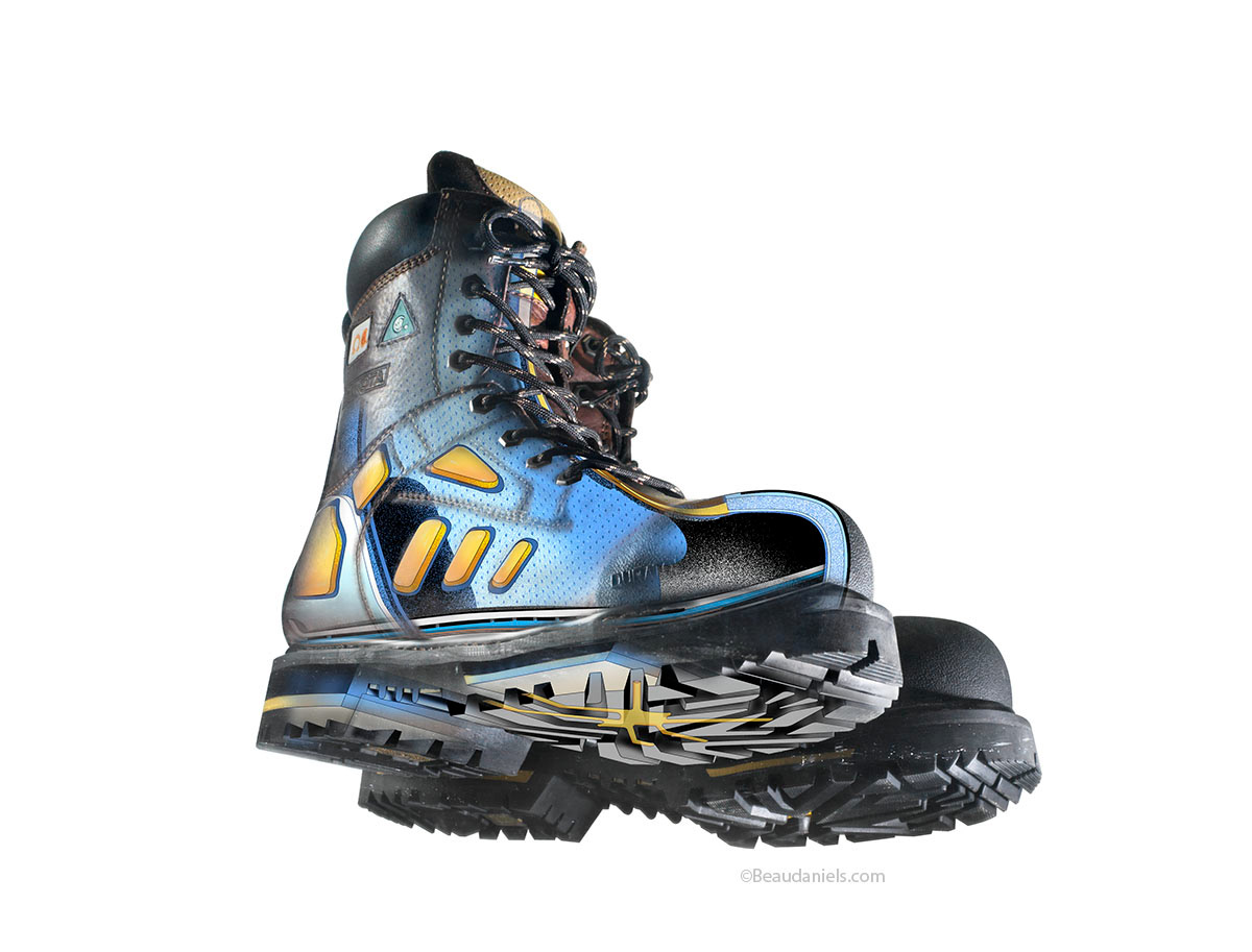 Dakota boot ghosted illustration of the sole.