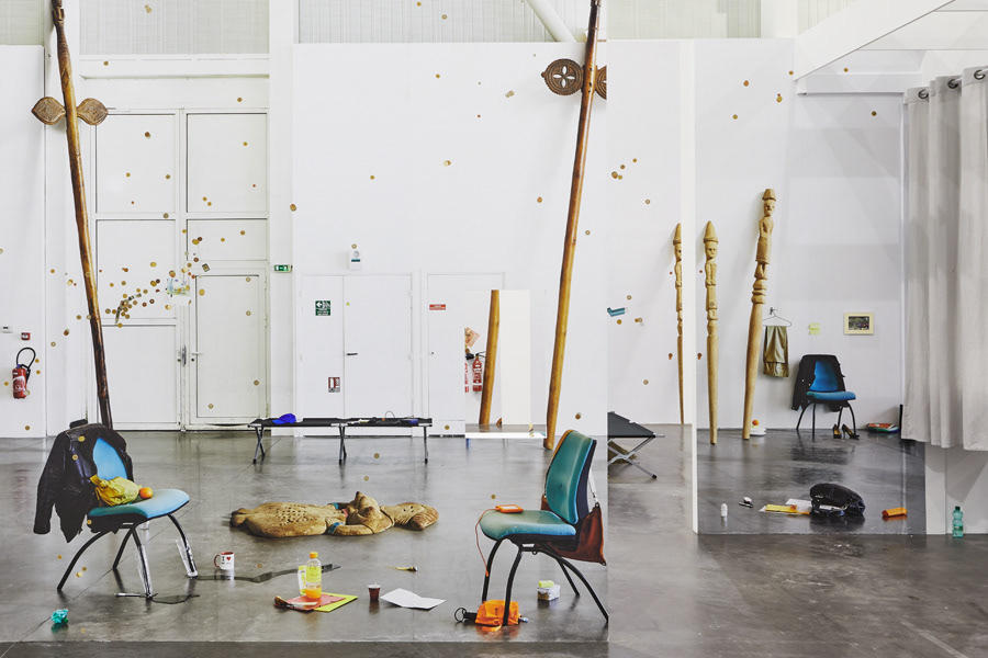 Emmanuelle Lainé, Suspension Volontaire de la Crédulité, Panorama 2019, exhibition view, Credit : Jeanchristophe Lett