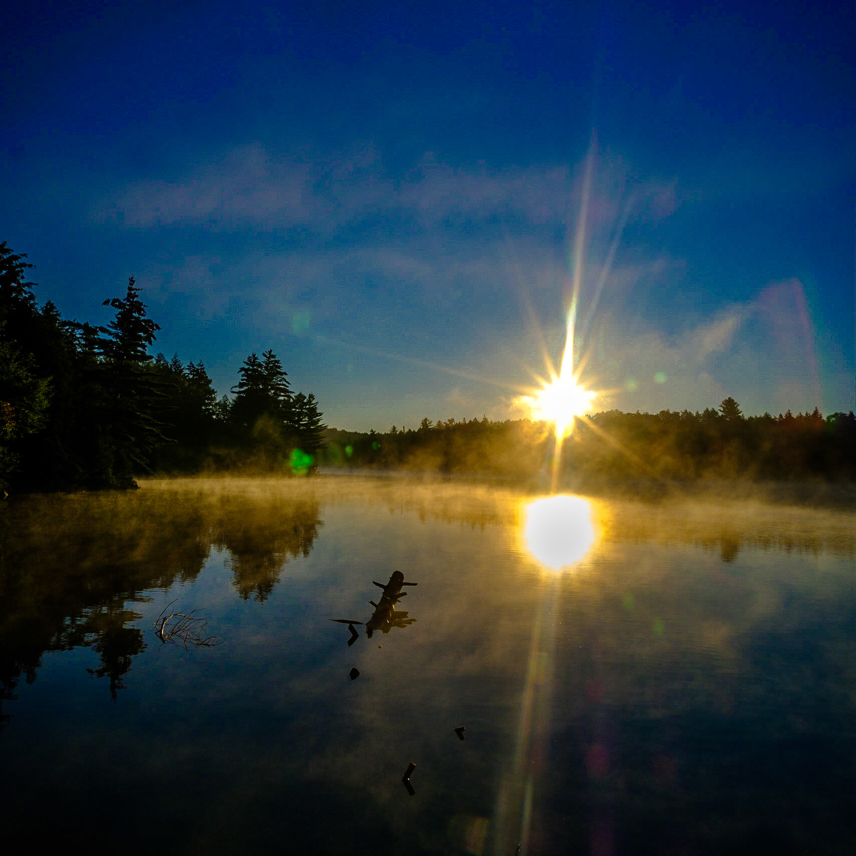 Smoke Lake right after dawn