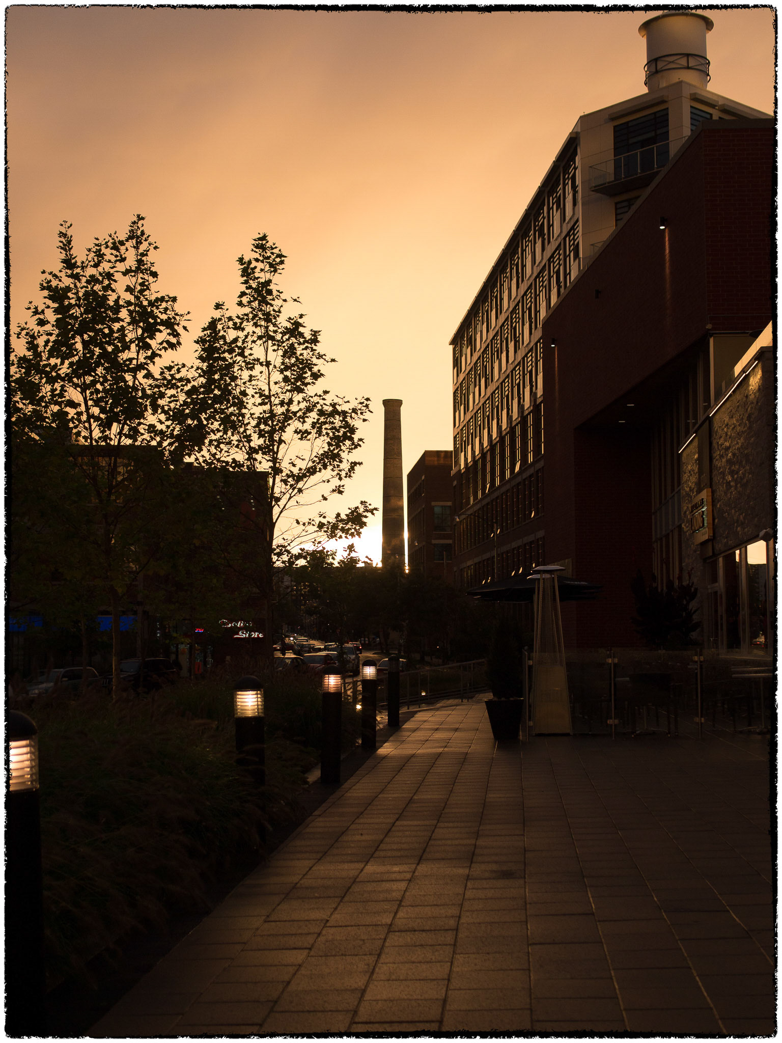 Liberty Village at sunset
