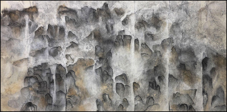 Cliff Wall Falls (2014): 18 x 36 x .75 inches