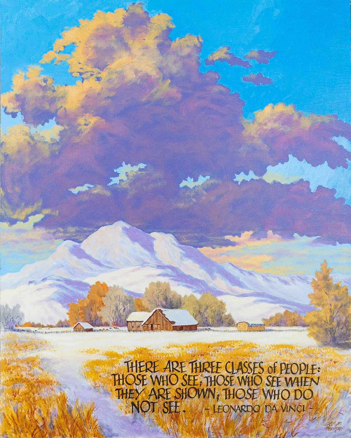 The Big Sky View; 30 x 24 inches; Acrylic on canvas; © 2018