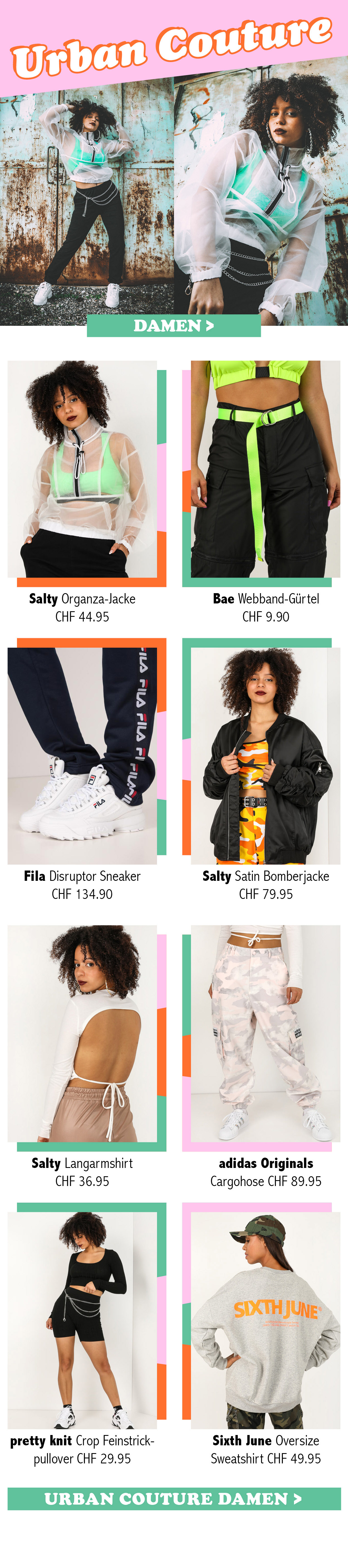Newsletter zum Thema Urban Couture