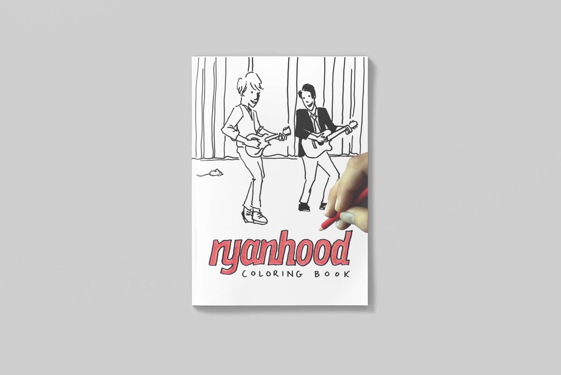 Tucson graphic design and illustration for "Ryanhood Coloring Book" cover