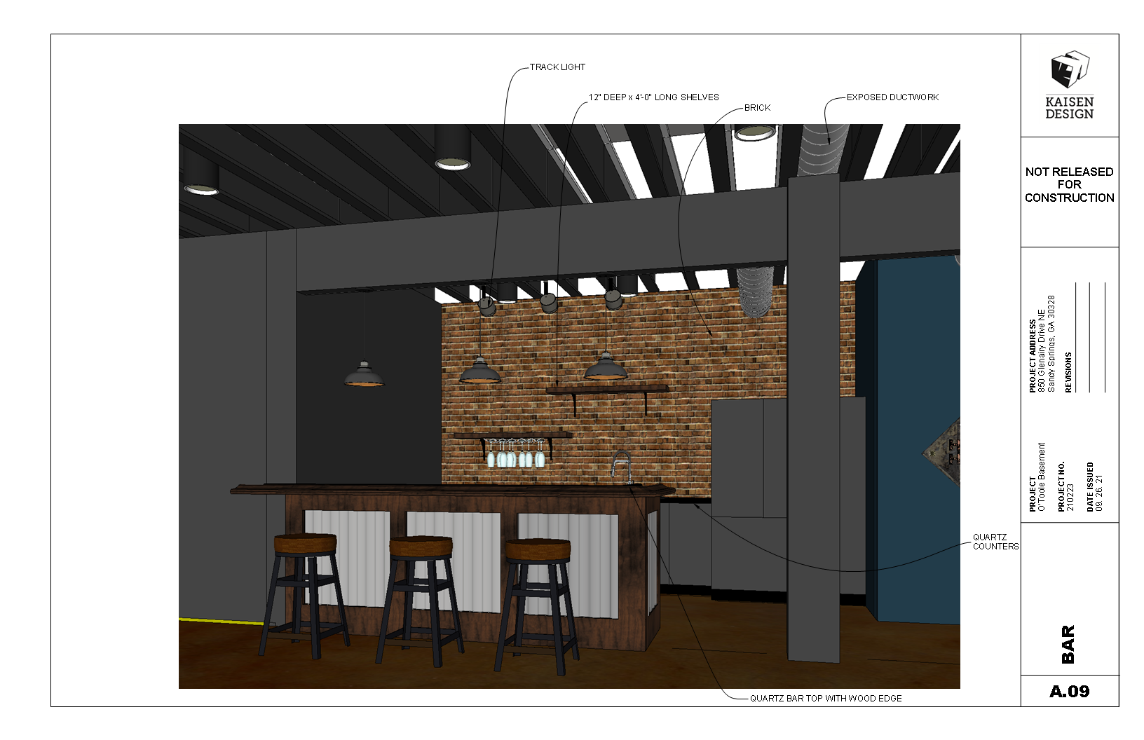 Kaisen Design Architect - Dive Bar Basement