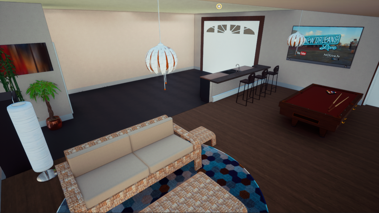 Rendering - Pool House Interior