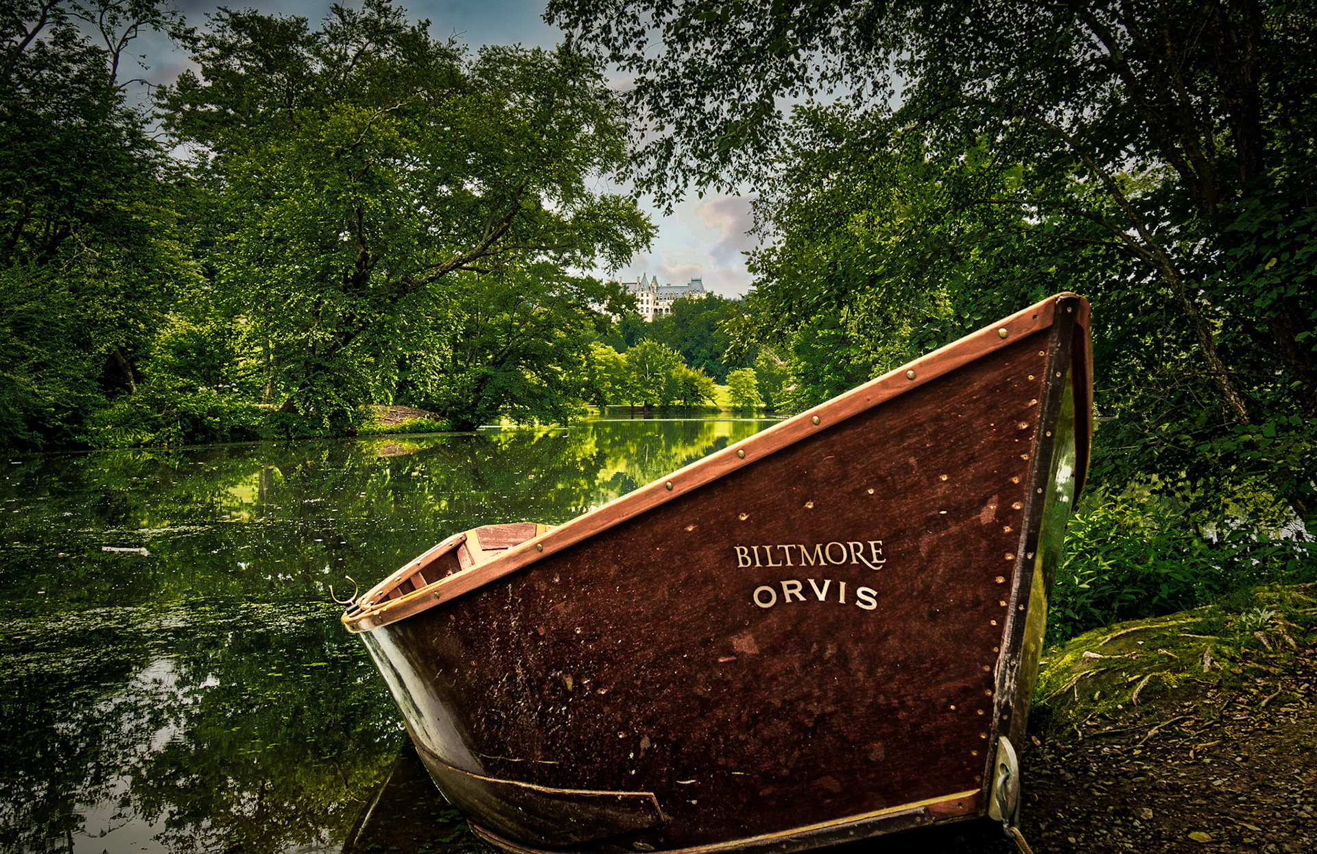 Rowboat on Biltmore Lagoon