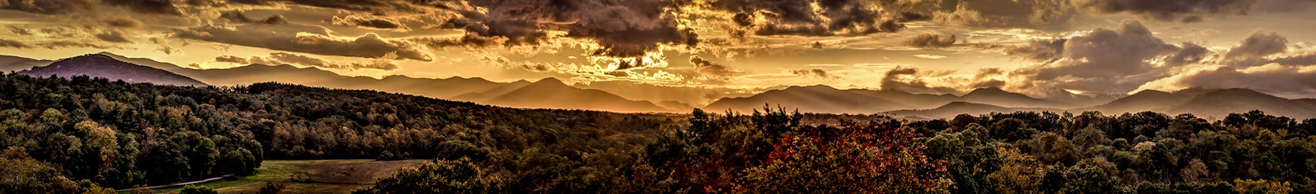 Asheville Sunset Panorama
