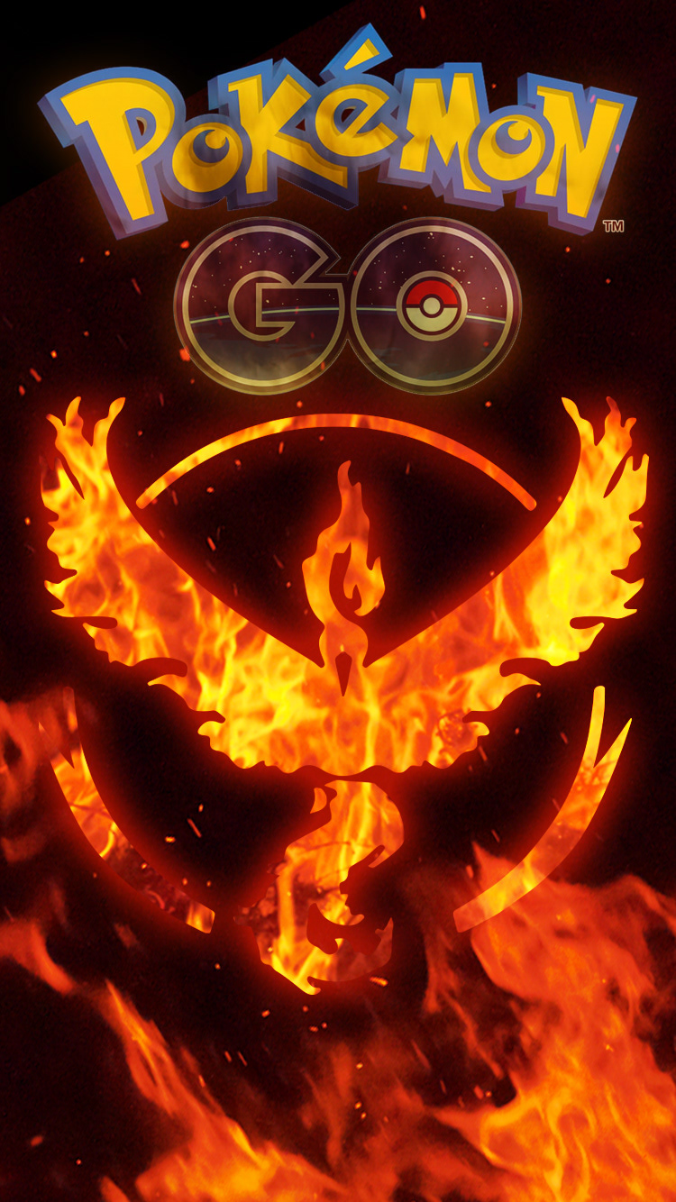 Pokemon Go Team Valor Smartphone Wallpaper  Pokemon teams, Pokemon go team  valor, Pokemon go images