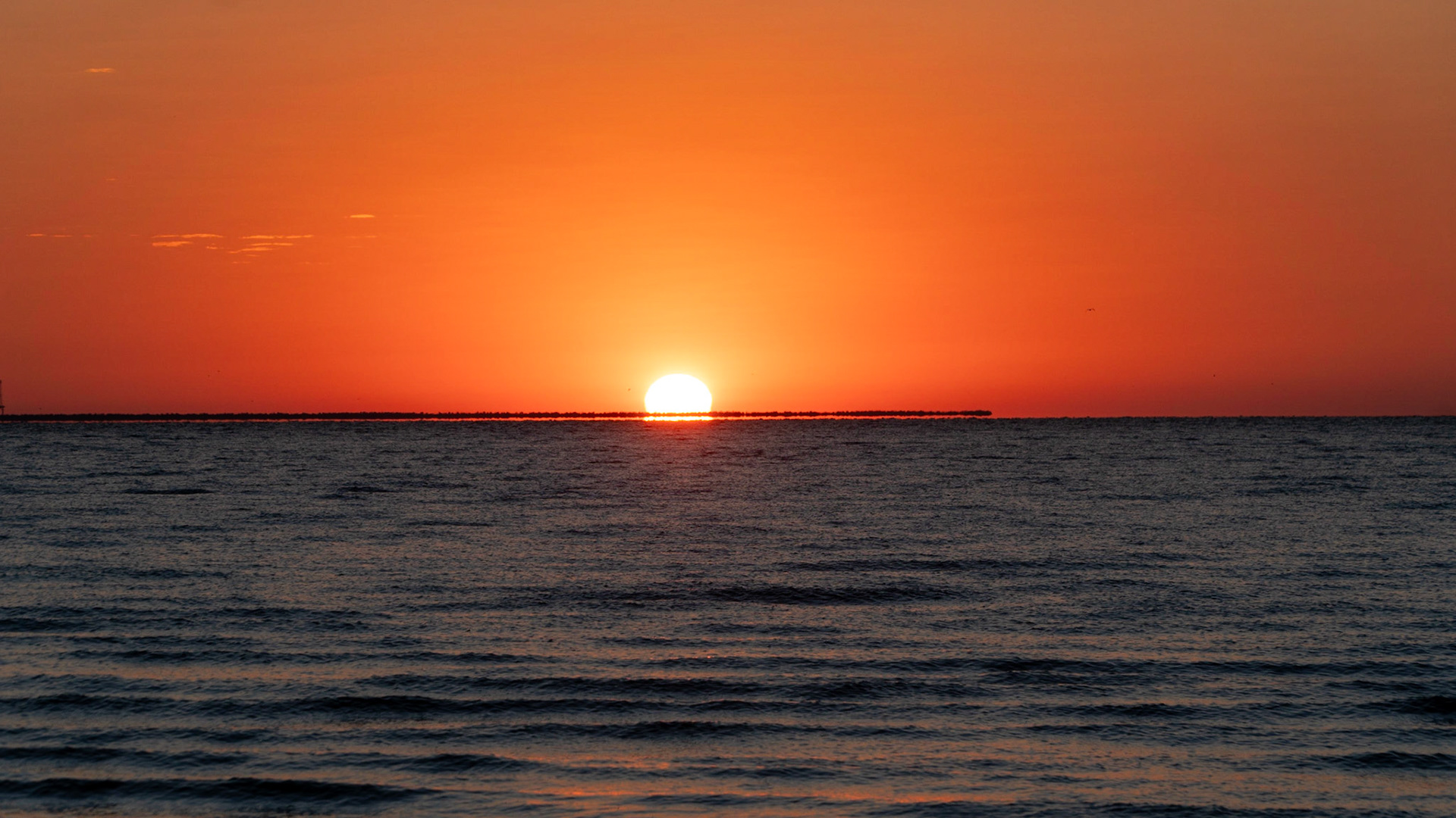 Sunrise over Galveston Bay