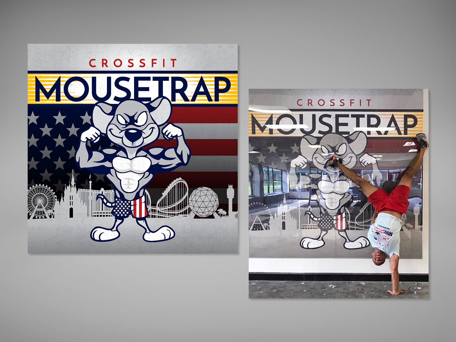 CROSSFIT MOUSETRAP WALL MURAL