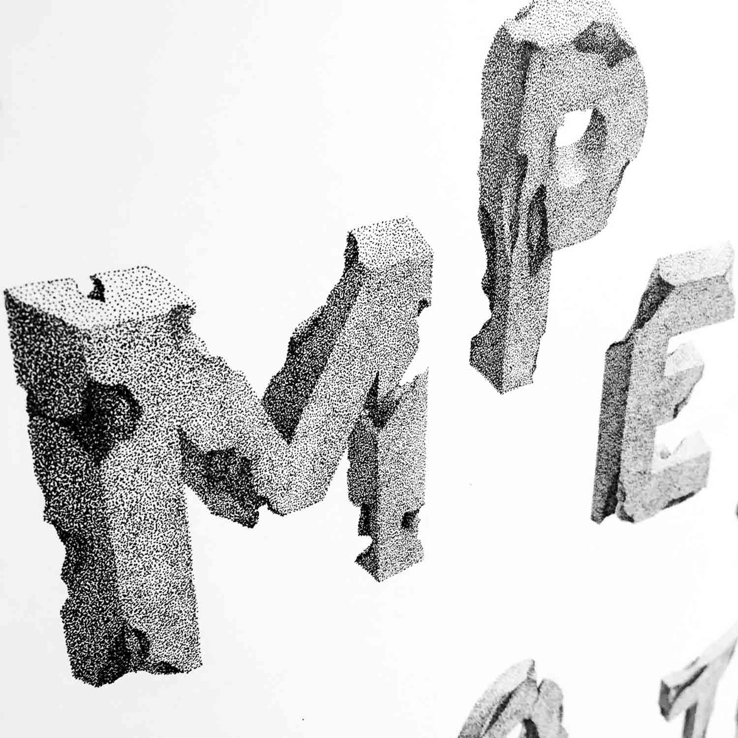 Détail de l'illustration au points Sic Semper Evello Mortem Tyrannis