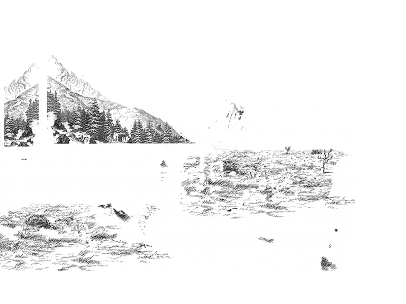 Étape de réalisation de motif textile pour la collection automne-hiver 2018 de Rue Begand