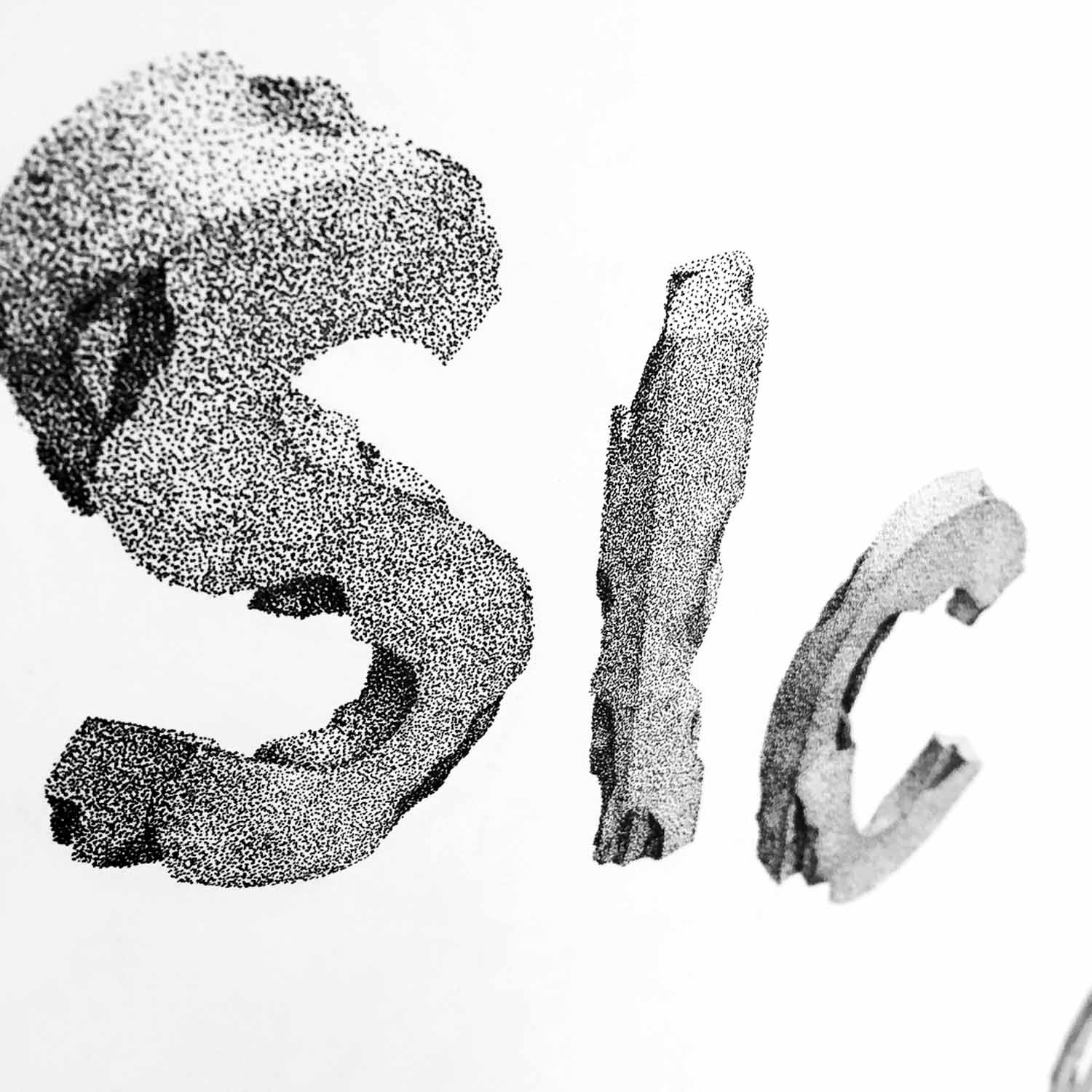 Détail de l'illustration au points Sic Semper Evello Mortem Tyrannis