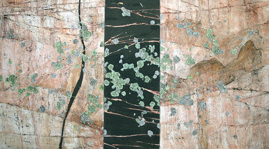 Ampholitic Band (Triptych), 2009 - 48" x 90", SOLD